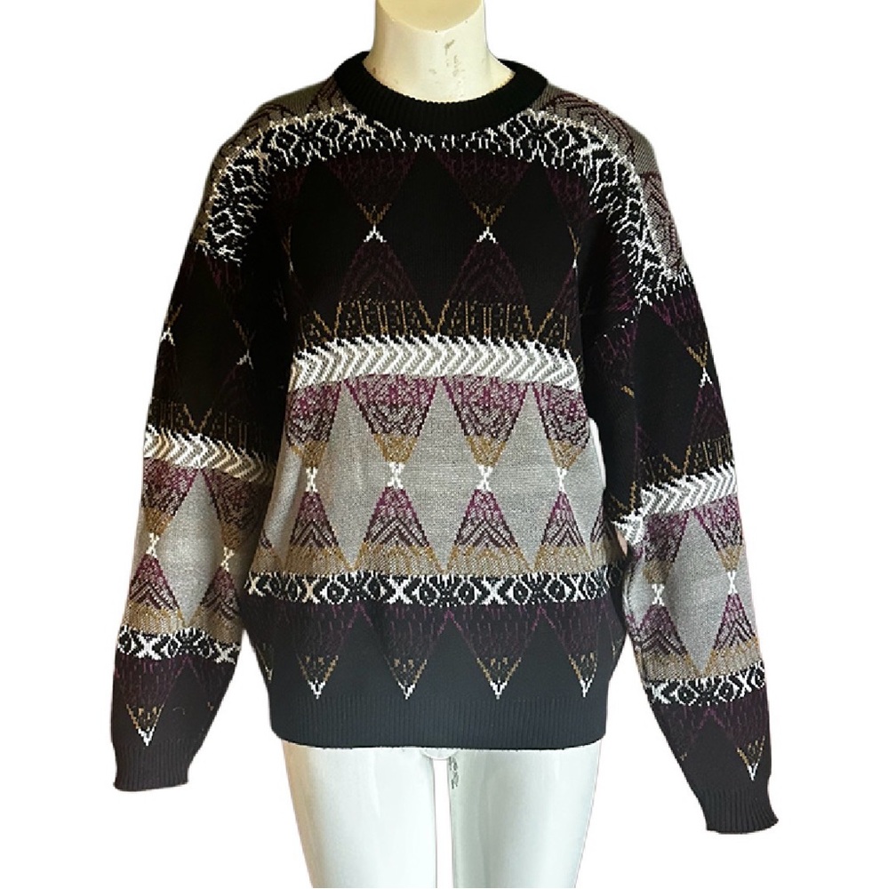 Vintage Geometric Pattern Sweater